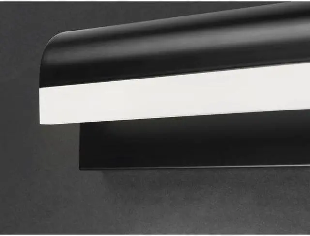 Alt view image 3 of 3 - ET2 E24842-90BK Waterfall 1-Light 18" Wide Black Vanity Light