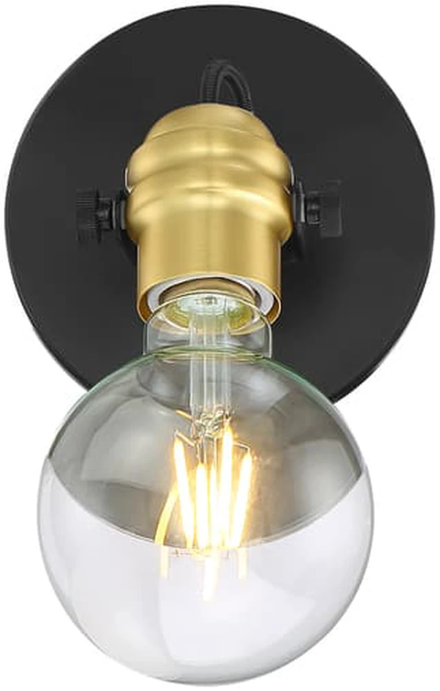 Alt view image 3 of 4 - NUVO 60/6981 Fixture, Indr Sconce, 1-Lght, Incandescent, 60W, 120V, A19, Medium