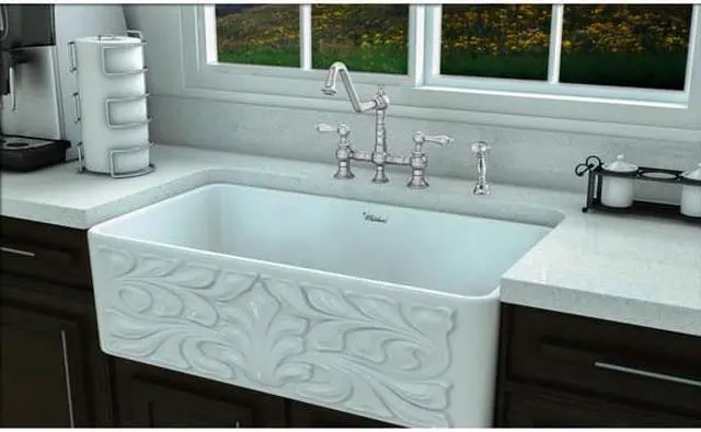 Alt view image 6 of 6 - Vintage III Plus Bridge Faucet with Long Traditional Swivel Spout, Lever Handles and Solid Brass Side Spray - Polished Chrome