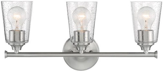 Alt view image 2 of 3 - NUVO 60/7183 Fixture, Vanity, 3-Light, Incandescent, 60W, 120V, A19, Medium