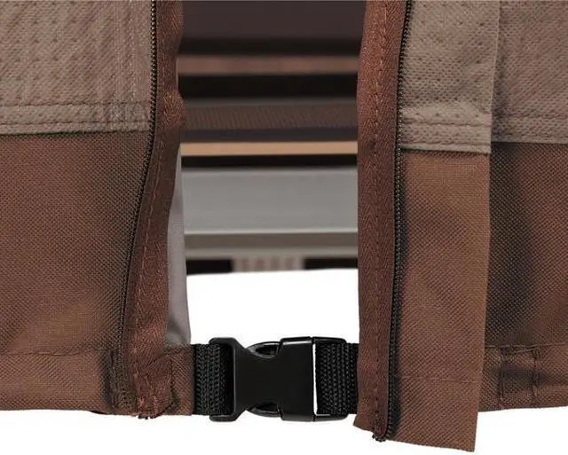 Alt view image 2 of 7 - DUCK COVERS UCS826258 Ultimate Brown Patio Canopy Swing Cover, 80"W x 60"D x