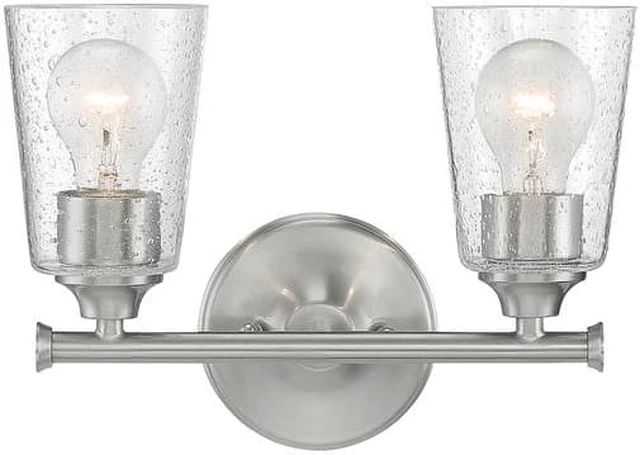 Alt view image 3 of 4 - NUVO 60/7182 Fixture, Vanity, 2-Light, Incandescent, 60W, 120V, A19, Medium