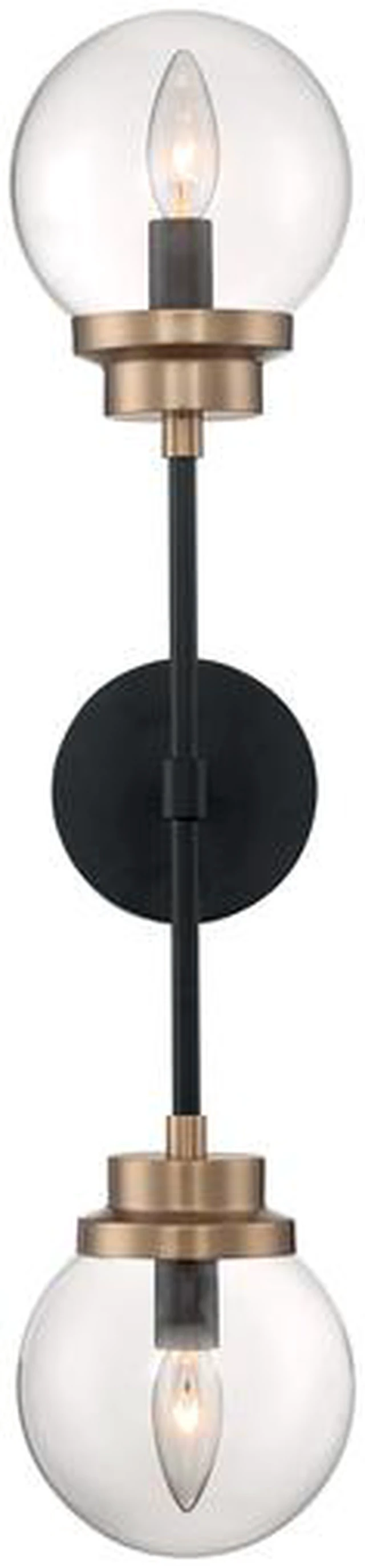 Alt view image 3 of 4 - NUVO 60/7122 Fixture, Indr Sconce, 2-Lght, Incandescent, 60W, 120V, B10,