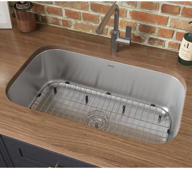 Alt view image 10 of 15 - Ruvati 16-gauge Steel Single Bowl 32-inch Undermount Kitchen Sink