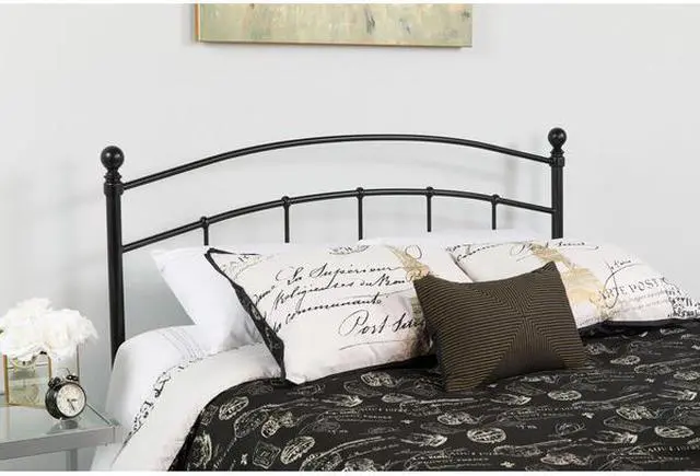 Alt view image 12 of 20 - Flash Furniture Woodstock Decorative Metal Twin Size Headboard