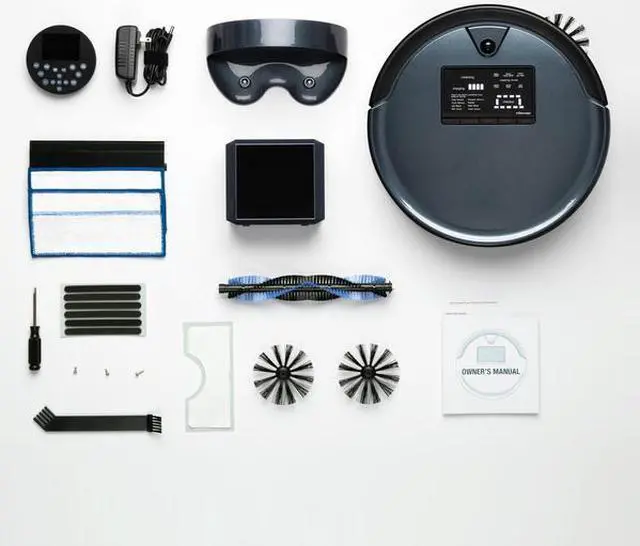 Alt view image 10 of 10 - bObsweep PetHair Plus Robotic Vacuum Cleaner and Mop, Charcoal - 726670294651