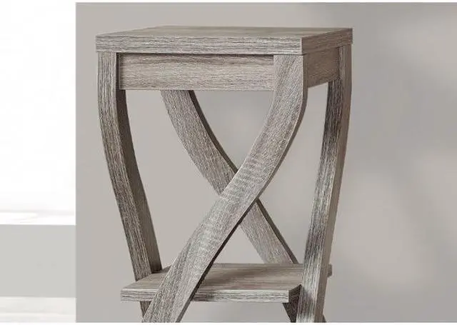 Alt view image 10 of 13 - Monarch Specialties Dark Taupe Reclaimed-Look Plant Stand I 2480