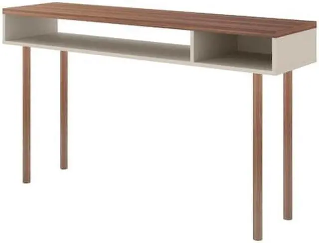 Alt view image 13 of 13 - Windsor 47.24 Console Accent Table in Off White and Nature