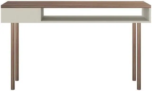 Alt view image 10 of 13 - Windsor 47.24 Console Accent Table in Off White and Nature