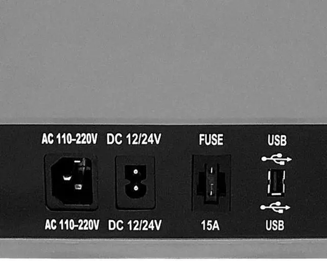 Alt view image 5 of 20 - Whynter 34 Quart Compact Portable Freezer Refrigerator with 12V DC Option Gray FMC-350XP