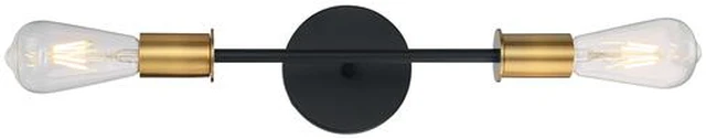 Alt view image 3 of 4 - NUVO 60/7342 Fixture, Vanity, 2-Light, Incandescent, 100W, 120V, A19, Medium