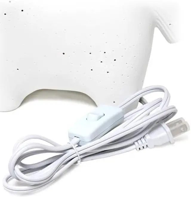 Alt view image 4 of 15 - Simple Designs Porcelain Unicorn Shaped Table Lamp