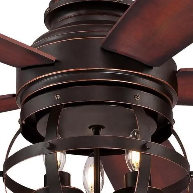 Alt view image 10 of 12 - Westinghouse Lighting 7217100 Stella Mira 52-Inch Vintage Ceiling Fan, Reversible Blades, Oil Rubbed Bronze Finish