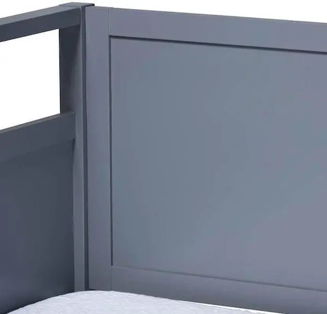 Alt view image 17 of 20 - Baxton Studio Cintia Cottage Farmhouse Grey Finished Wood Twin Size Daybed
