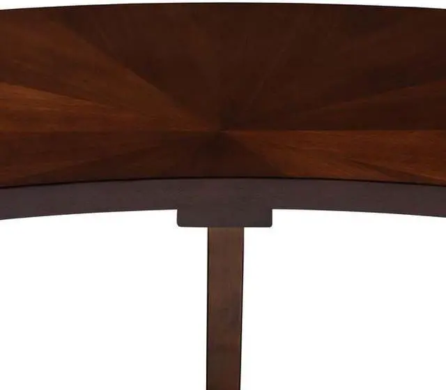 Alt view image 12 of 16 - Baxton Studio Berlin Mid-Century Modern Walnut Finished Wood Curved Dining Bench