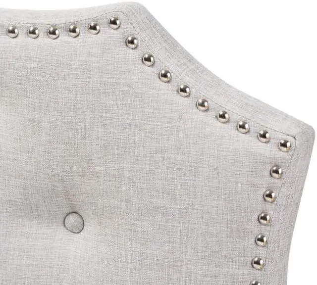 Alt view image 9 of 10 - Baxton Studio Aurora Modern and Contemporary Greyish Beige Fabric Full Size Headboard