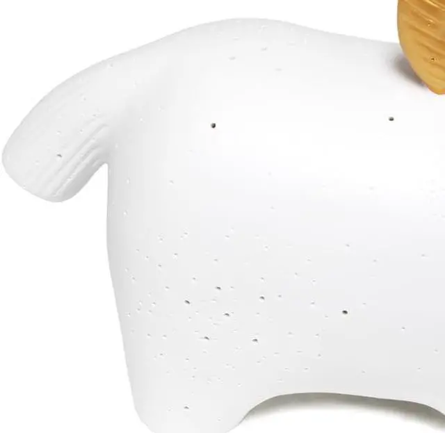 Alt view image 5 of 15 - Simple Designs Porcelain Unicorn Shaped Table Lamp