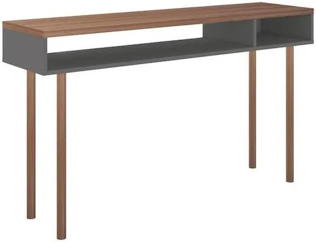 Alt view image 12 of 13 - Windsor 47.24 Console Accent Table in Grey and Nature