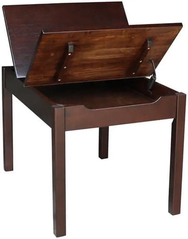 Alt view image 10 of 10 - Juvenile Table with Lift Up Top for Storage - by International Concepts