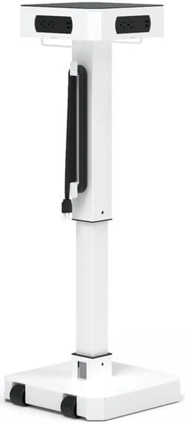 Alt view image 9 of 16 - LuxPower Mobile AC and USB Charging Tower with 8 USB Charging Ports, 8 AC Outlets - White