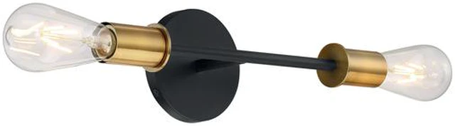 Alt view image 2 of 4 - NUVO 60/7342 Fixture, Vanity, 2-Light, Incandescent, 100W, 120V, A19, Medium