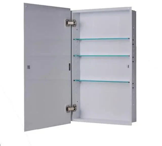 Alt view image 3 of 3 - KETCHAM 121BV 13" x 36" Euroline Flush Mounted Beveled Edge Medicine Cabinet