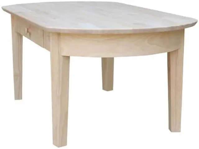 Alt view image 8 of 11 - International Concepts OT-5C Phillips Oval Coffee Table