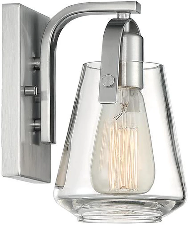 Alt view image 4 of 4 - NUVO 60/7111 Fixture, Vanity, 1-Light, Incandescent, 60W, 120V, A19, Medium