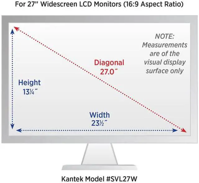 Alt view image 5 of 13 - Kantek Privacy Screen Filter Black (svl27w)