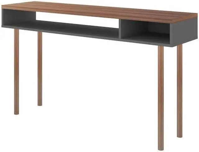 Alt view image 13 of 13 - Windsor 47.24 Console Accent Table in Grey and Nature