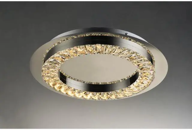 Alt view image 4 of 4 - ET2 E30561-20PC 17 in. Charm LED Flush Mount Ceiling Light, Polished Chrome