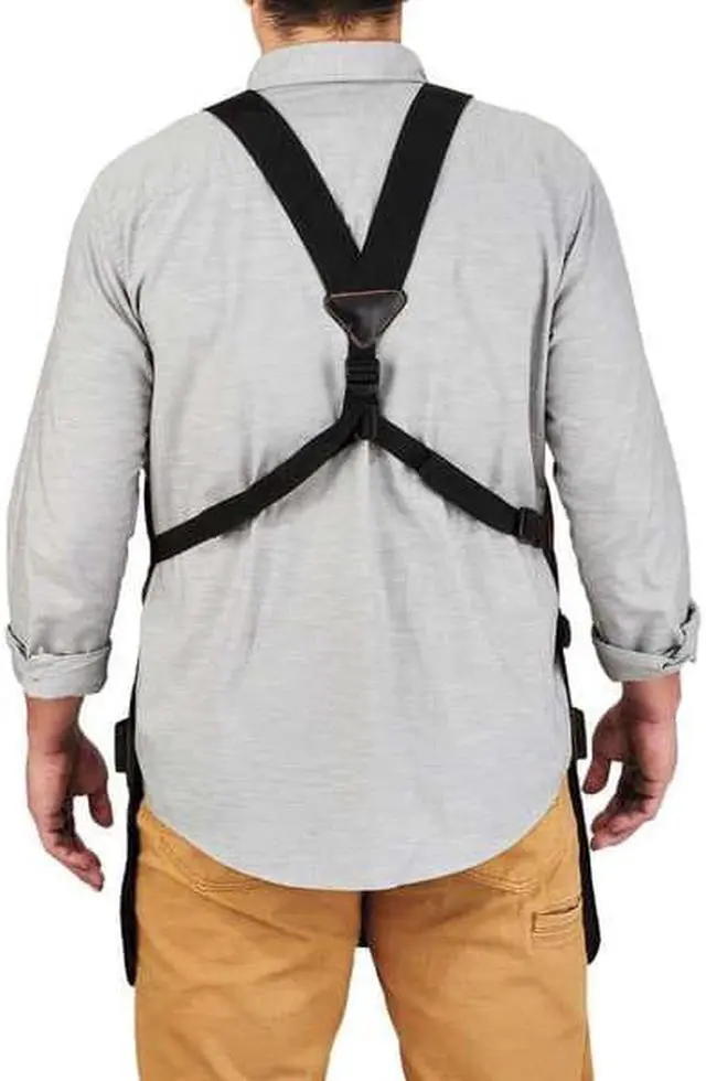 Alt view image 8 of 8 - ergodyne arsenal 5705 full length tool work apron, 13pockets, gray