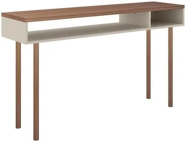 Alt view image 12 of 13 - Windsor 47.24 Console Accent Table in Off White and Nature