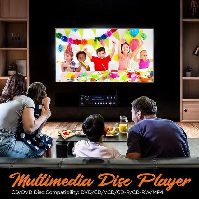 Alt view image 6 of 18 - Pyle PWMA5000BA 3000 Watt Peak Power Pro Audio Bluetooth USB Home Theater Preamplifier AM/FM Stereo Multimedia Receiver System with 2 Wireless Mics