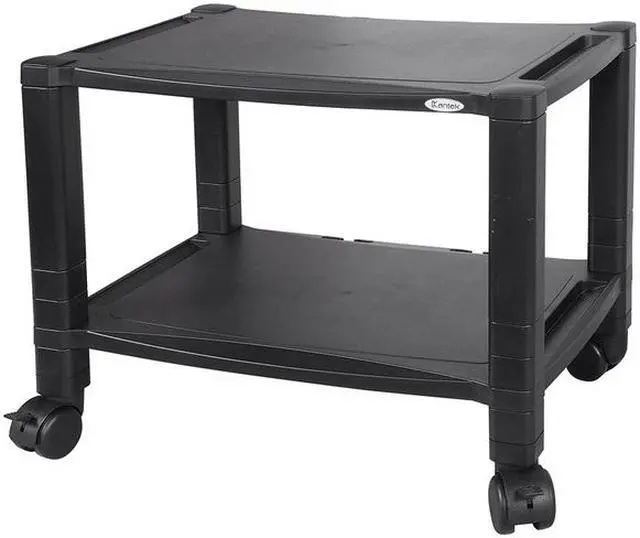 Alt view image 11 of 13 - Kantek Mobile 2-Shelf Printer/Fax Stand - 75 lb Load Capacity - Black