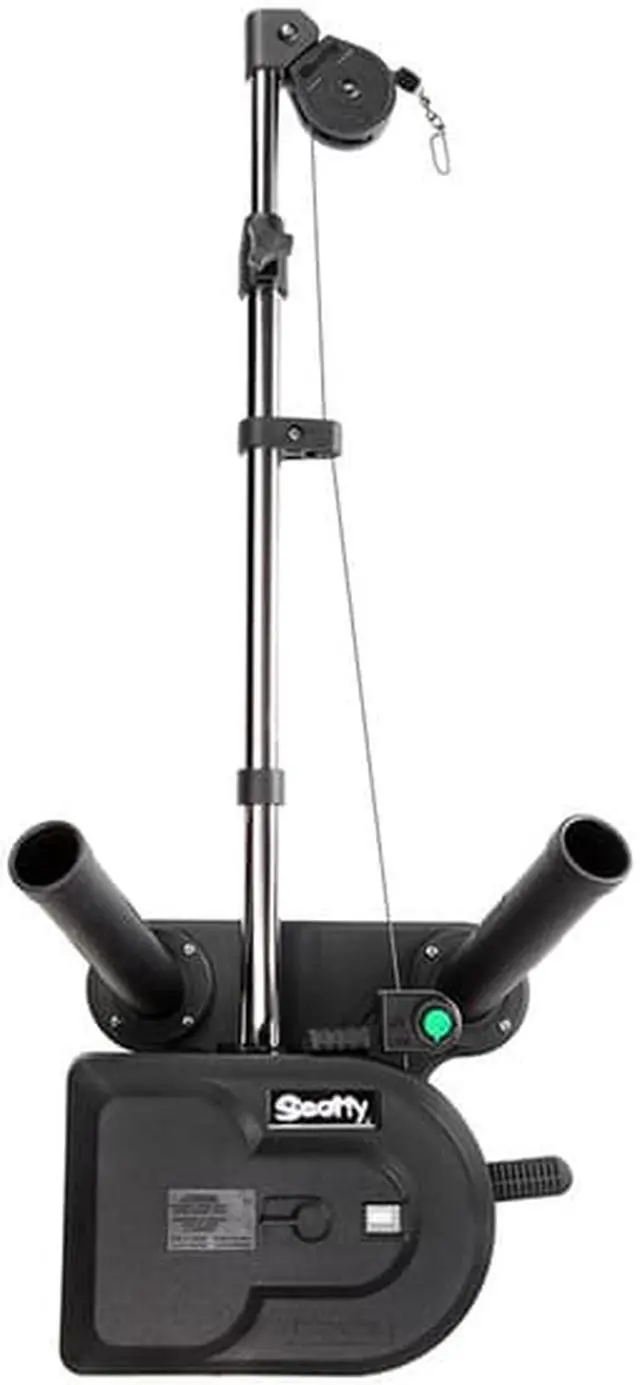 Alt view image 7 of 8 - Scotty 1116 Propack 60" Telescoping Electric Downrigger w/ Dual Rod Holders and Swivel Base