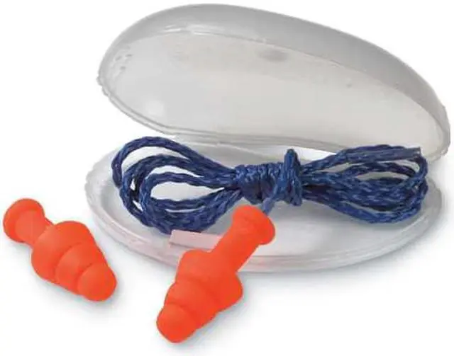 Alt view image 9 of 9 - Smartfit Reusable Earplugs, Tpe, Orange, Corded, Hearpack