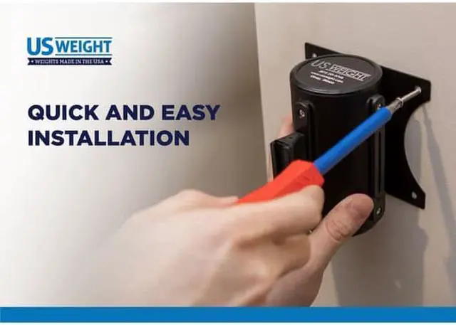Alt view image 5 of 5 - US Weight U2500 Crowd Control Wall Mount with 8 Black Retractable Belt with Safe Braking System and Locking Button