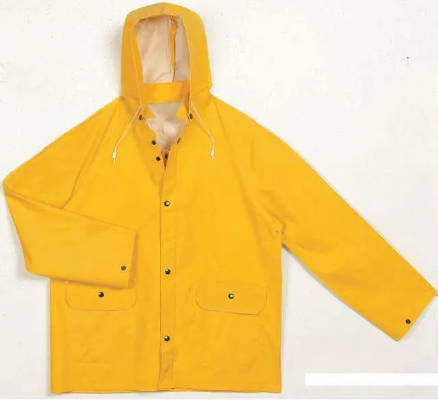 Alt view image 2 of 5 - MIK 35100-XXL 3-Piece Rainsuit with Detachable Hood, Polyester, PVC, 0.3 mm