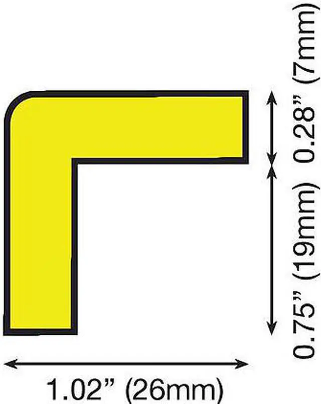 Alt view image 3 of 3 - KNUFFI BY IRONGUARD SAFETY 60-6740 Corner Guard,Dome Shape,1-47/64" D