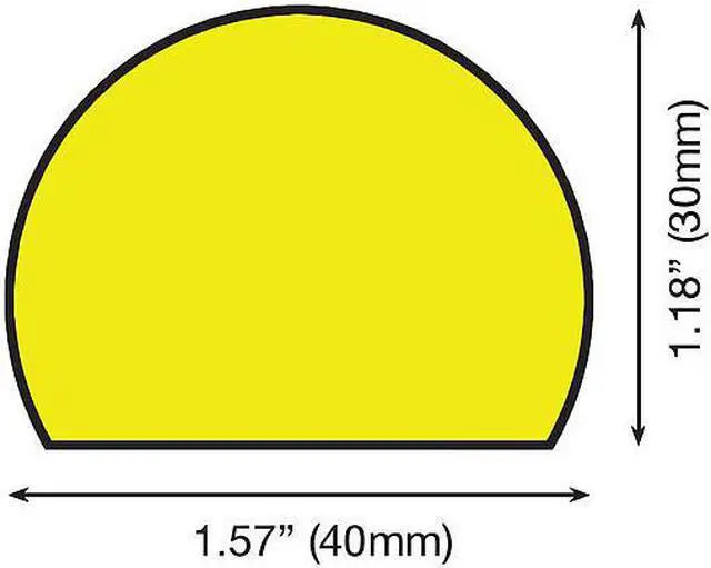 Alt view image 3 of 3 - KNUFFI BY IRONGUARD SAFETY 60-6720 Surface Guard,Dome Shape,1-21/32" D