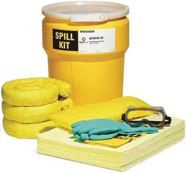 Alt view image 3 of 3 - SPILLTECH SPKHZ-10 Spill Kit, 10 gal Volume Absorbed per Kit, 10 gal Capacity,