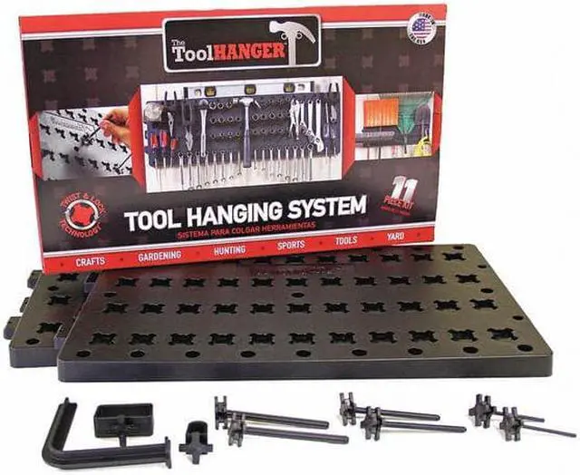 Alt view image 3 of 3 - TOOLHANGER 8209 Tool Hanger Kit,Black,50 lb. Capacity