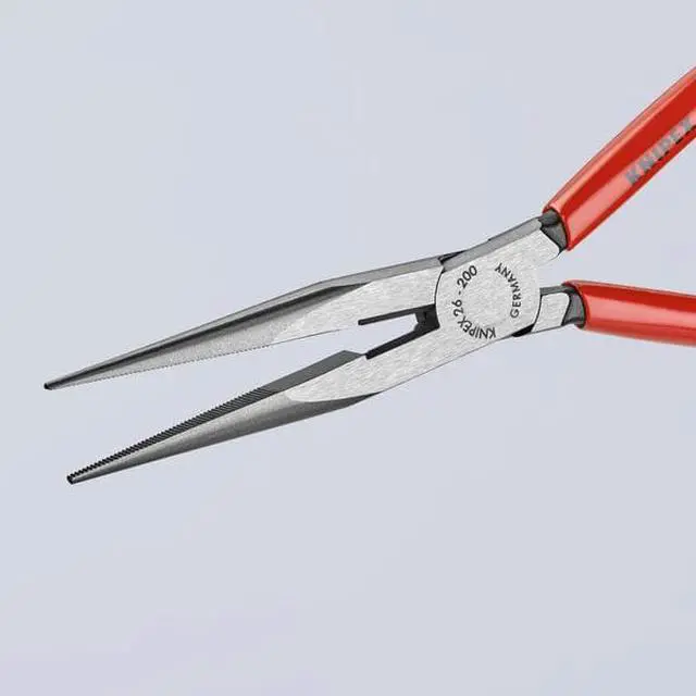 Alt view image 6 of 7 - Knipex Needle Nose Plier, 8" L, 11/16" Jaw  Vanadium Steel  26 11 200