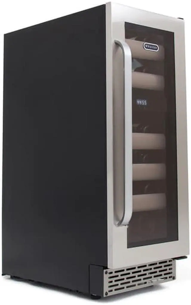 Alt view image 16 of 20 - Whynter BWR-171DS Elite 17 Bottle Seamless Stainless Steel Door Dual Zone Built-in Wine Refrigerator
