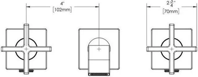 Alt view image 2 of 2 - SPEAKMAN SB-2551-MB 3 Hole Wall Mounted Faucet, Matte Black
