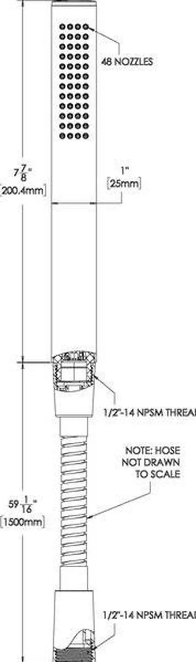 Alt view image 5 of 5 - SPEAKMAN VS-3000-MB-E175 Neo VS-3000-MB-E175 Shower W&