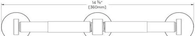Alt view image 2 of 2 - SPEAKMAN SA-2710-MB Vector SA-2710-MB Double Paper Holder