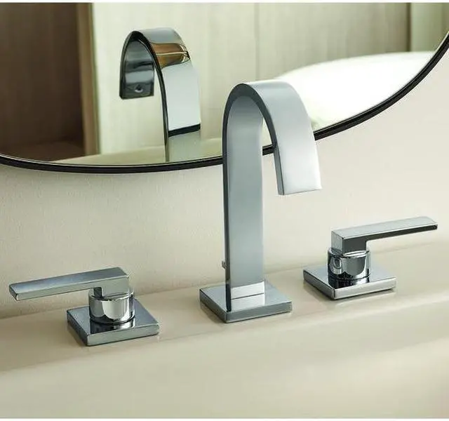Alt view image 5 of 5 - SPEAKMAN CD523 Manual 3 Hole Widespread Faucet, Polished Chrome