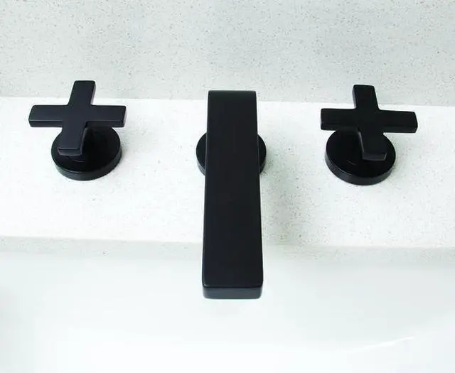 Alt view image 3 of 4 - SPEAKMAN SB-2723-MB 3 Hole Single Lever Faucet, Matte Black